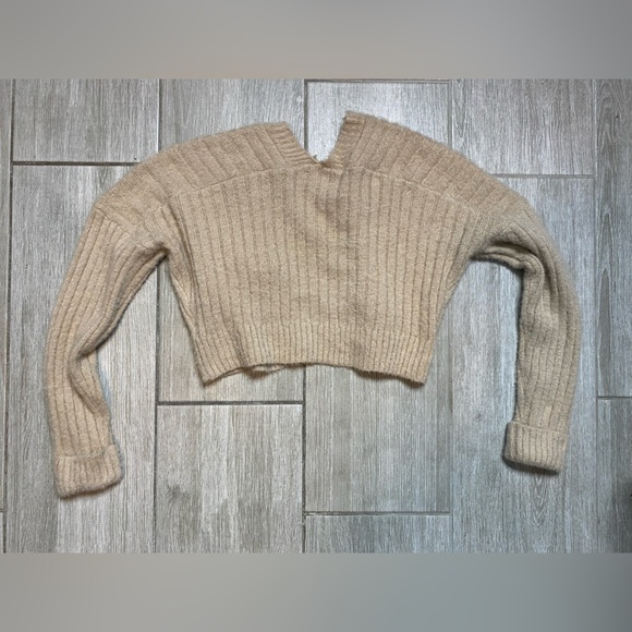 Say What? Tan Ribbed Cardigan - Picture 6 of 8